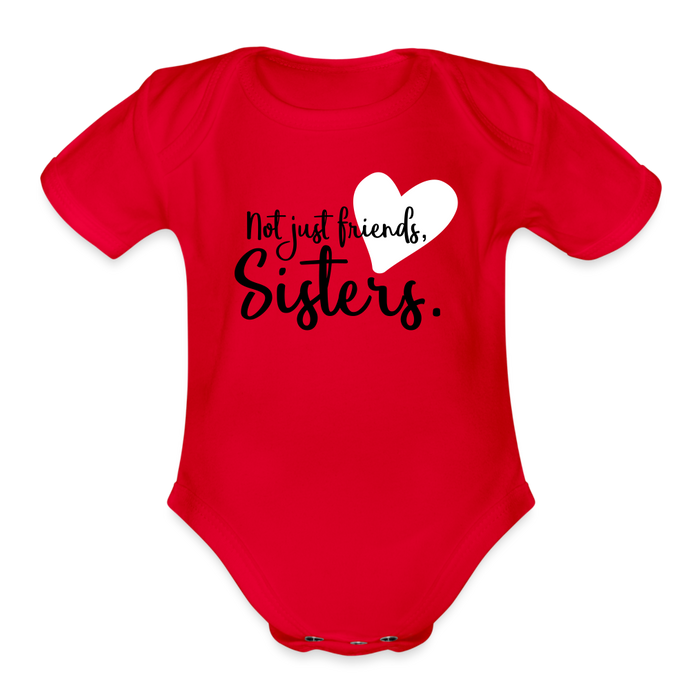 Organic Short Sleeve - Sisters - red