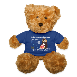 Soft Teddy Bear - Warm Hugs - royal blue