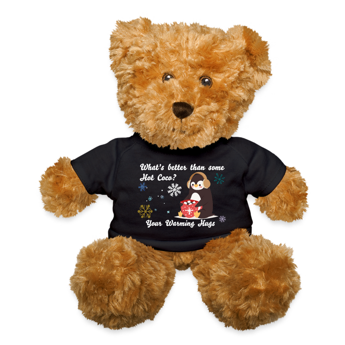 Soft Teddy Bear - Warm Hugs - black