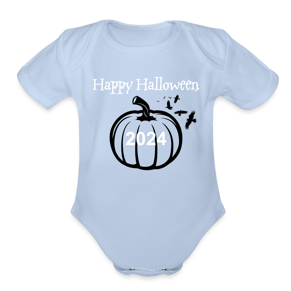 Organic Short Sleeve - Happy Halloween - sky