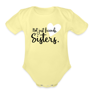 Organic Short Sleeve - Sisters - washed yellow