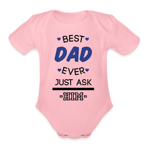 Organic Short Sleeve - Best Dad - light pink