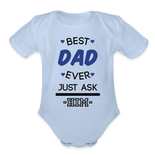 Load image into Gallery viewer, Organic Short Sleeve - Best Dad - sky