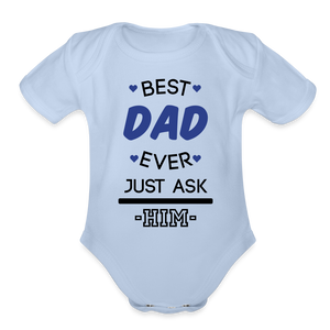 Organic Short Sleeve - Best Dad - sky