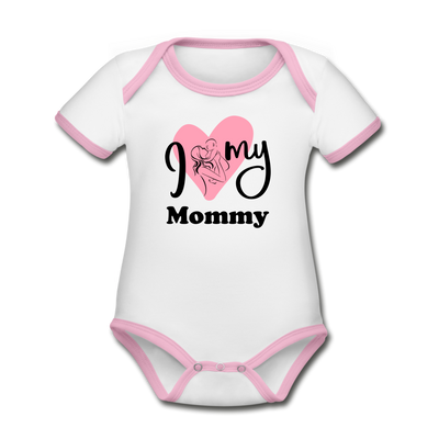 Organic Contrast Short Sleeve - I Love Mommy